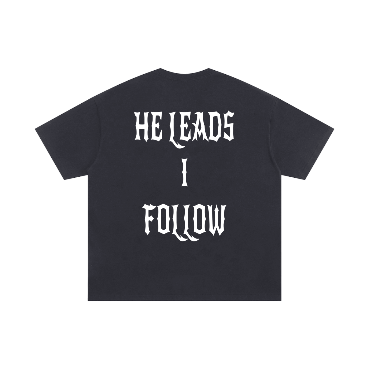 Oversized Slim Pump Cover "HE LEADS I FOLLOW"