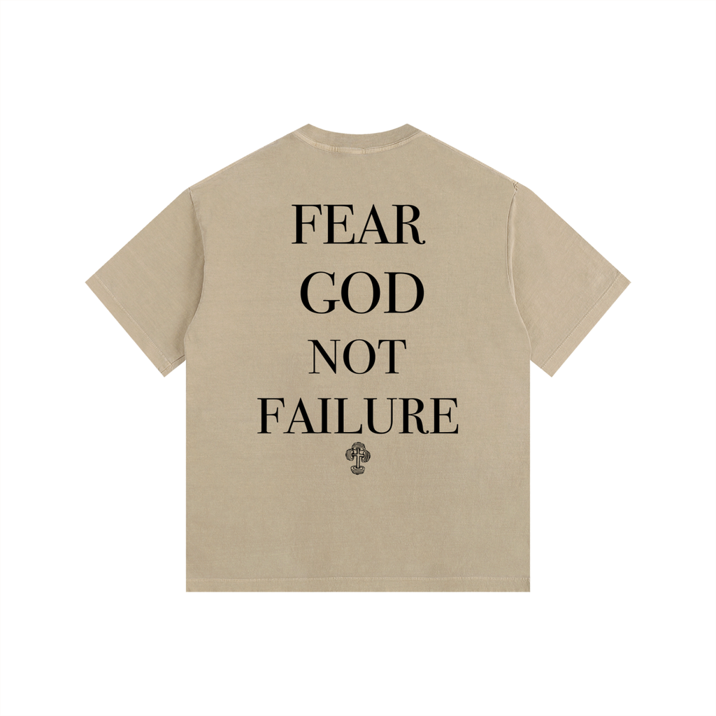 Vintage Washed "FEAR GOD NOT FAILURE" Tee