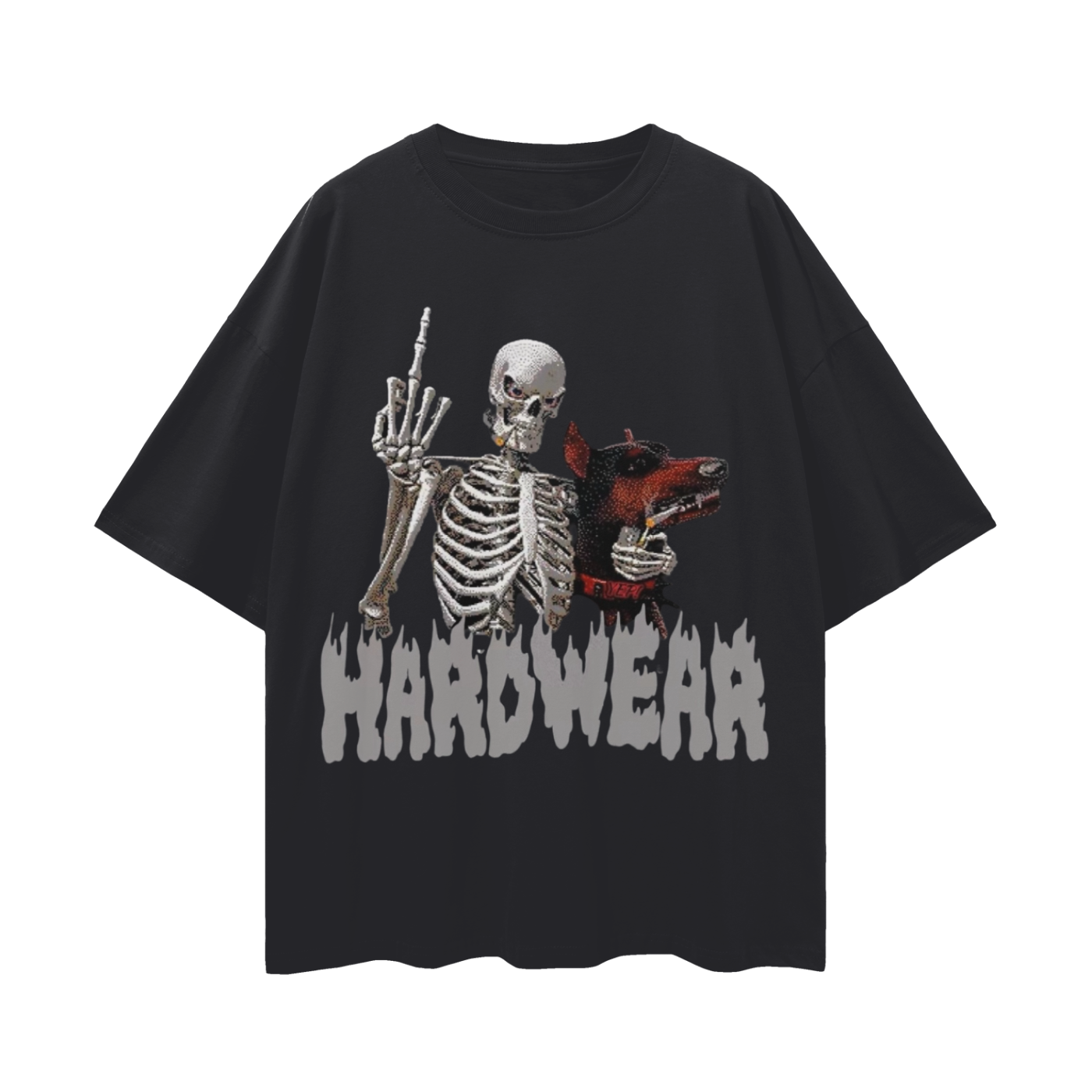 Oversize Deep Drop Shoulder "fukitweball" Tee