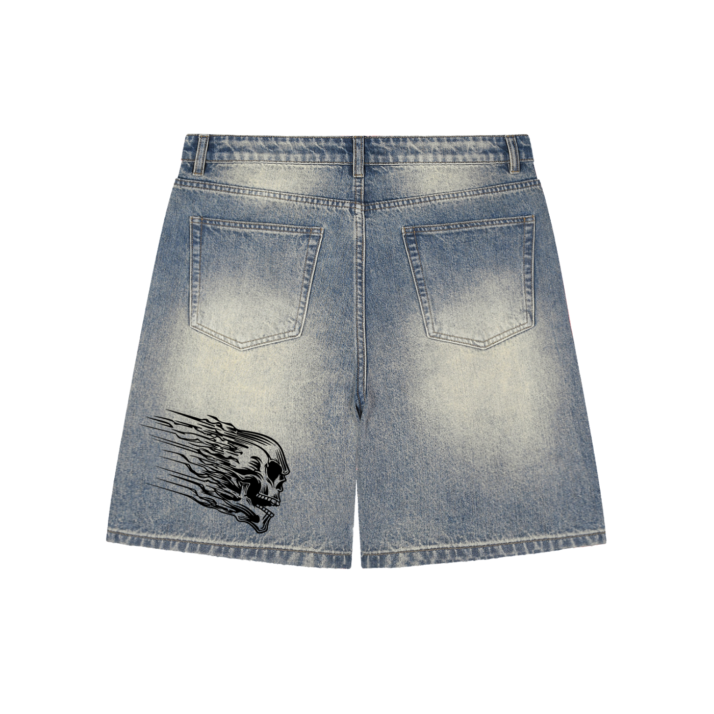 Faded HW Baggy Denim Jorts
