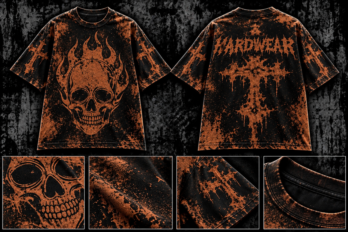 HARDWEAR BAGGY BLEACH SERIES SHIRT