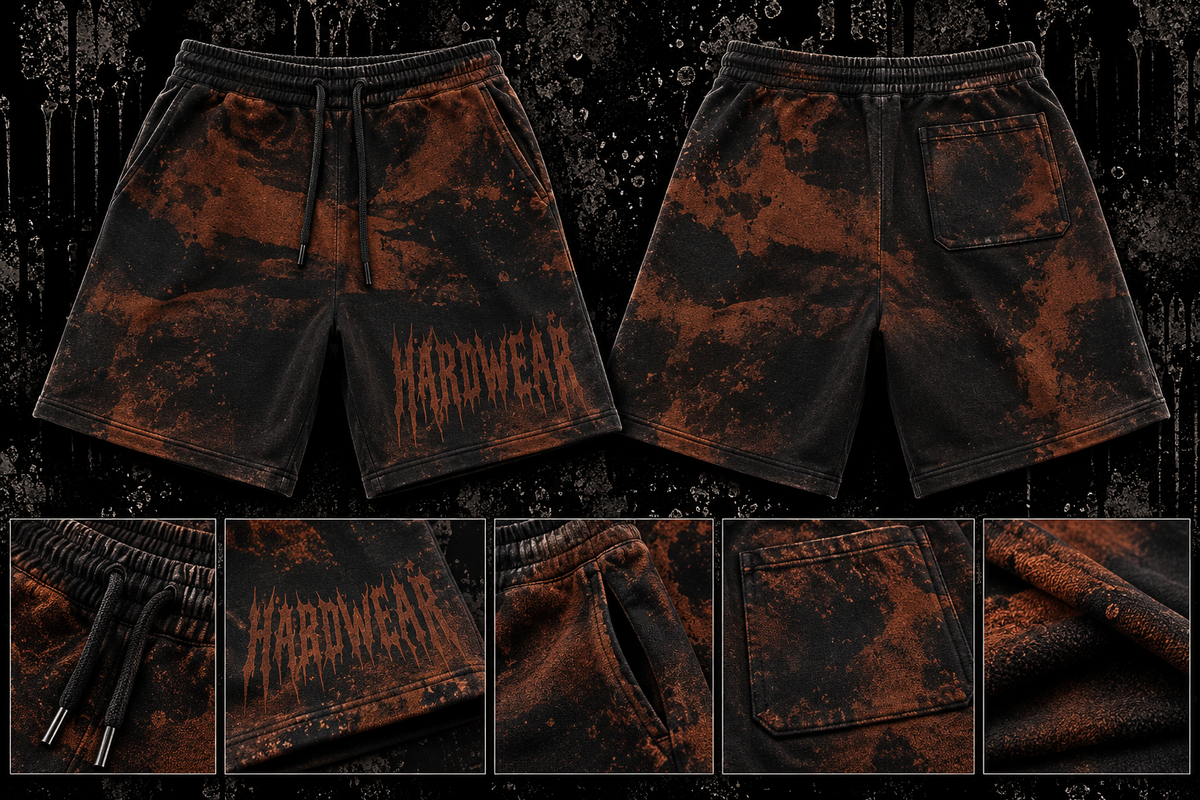 HARDWEAR BAGGY BLEACH SERIES SHORTS