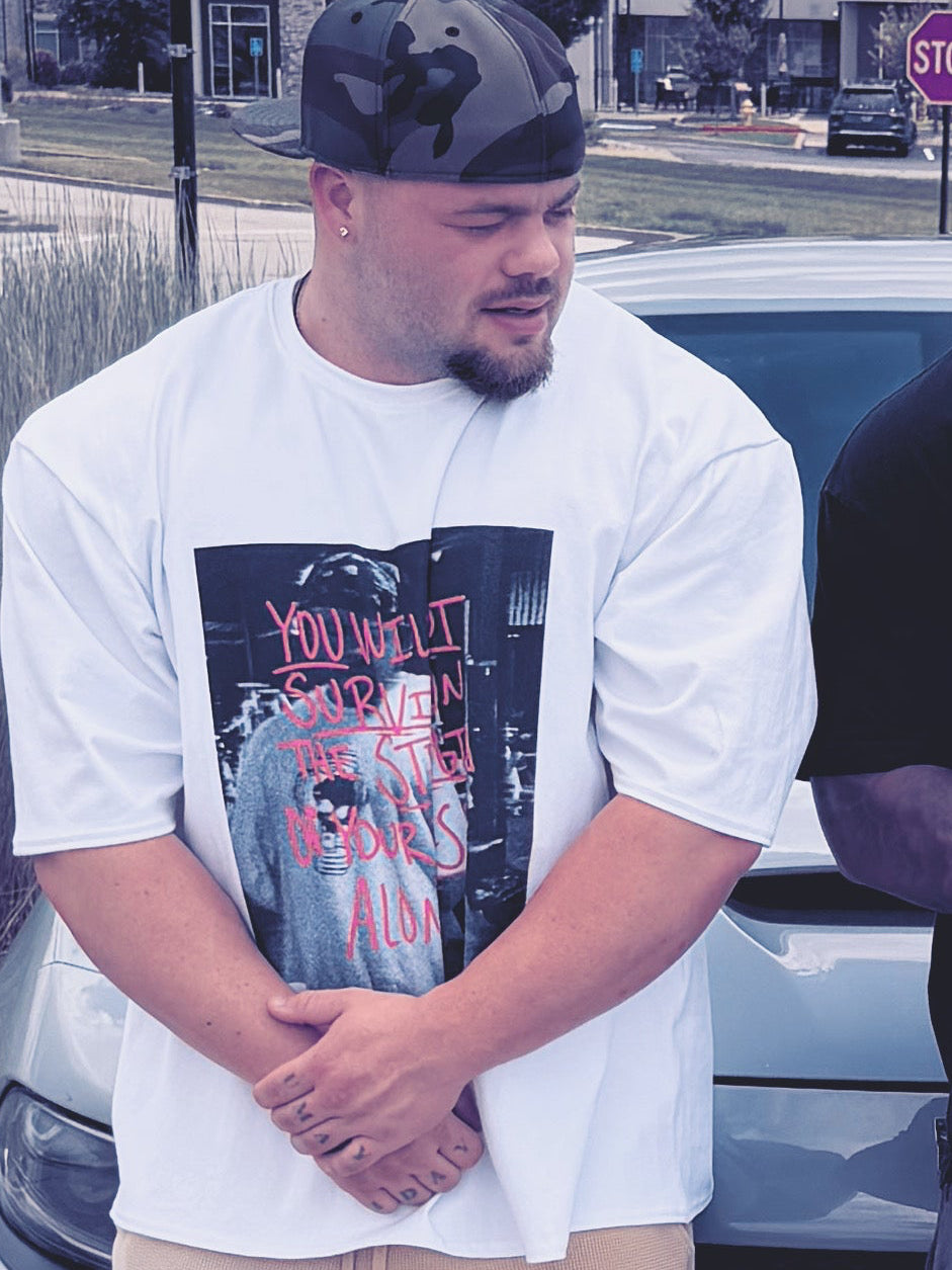 Oversized GRAPHIC "YOU WILL NOT SURVIVE" Boxy T