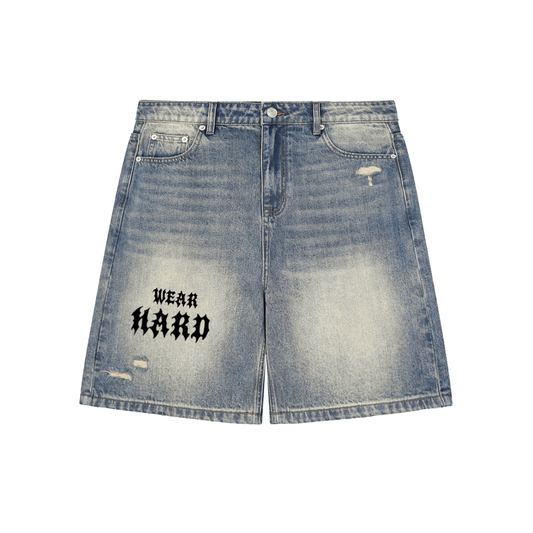 Faded HW Baggy Denim Jorts