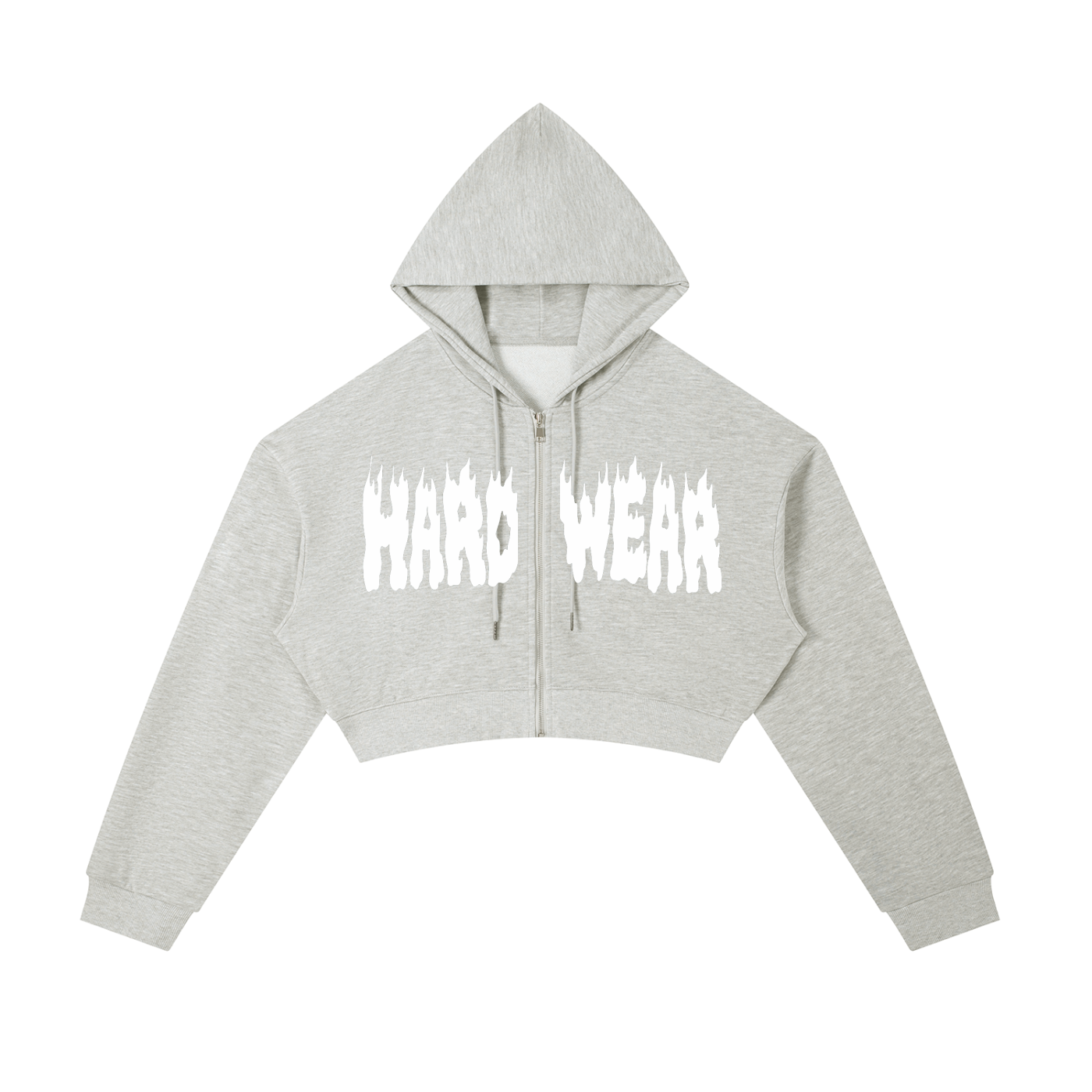 LIFT NOW CRY LATER Cropped Zip-Up Hoodie